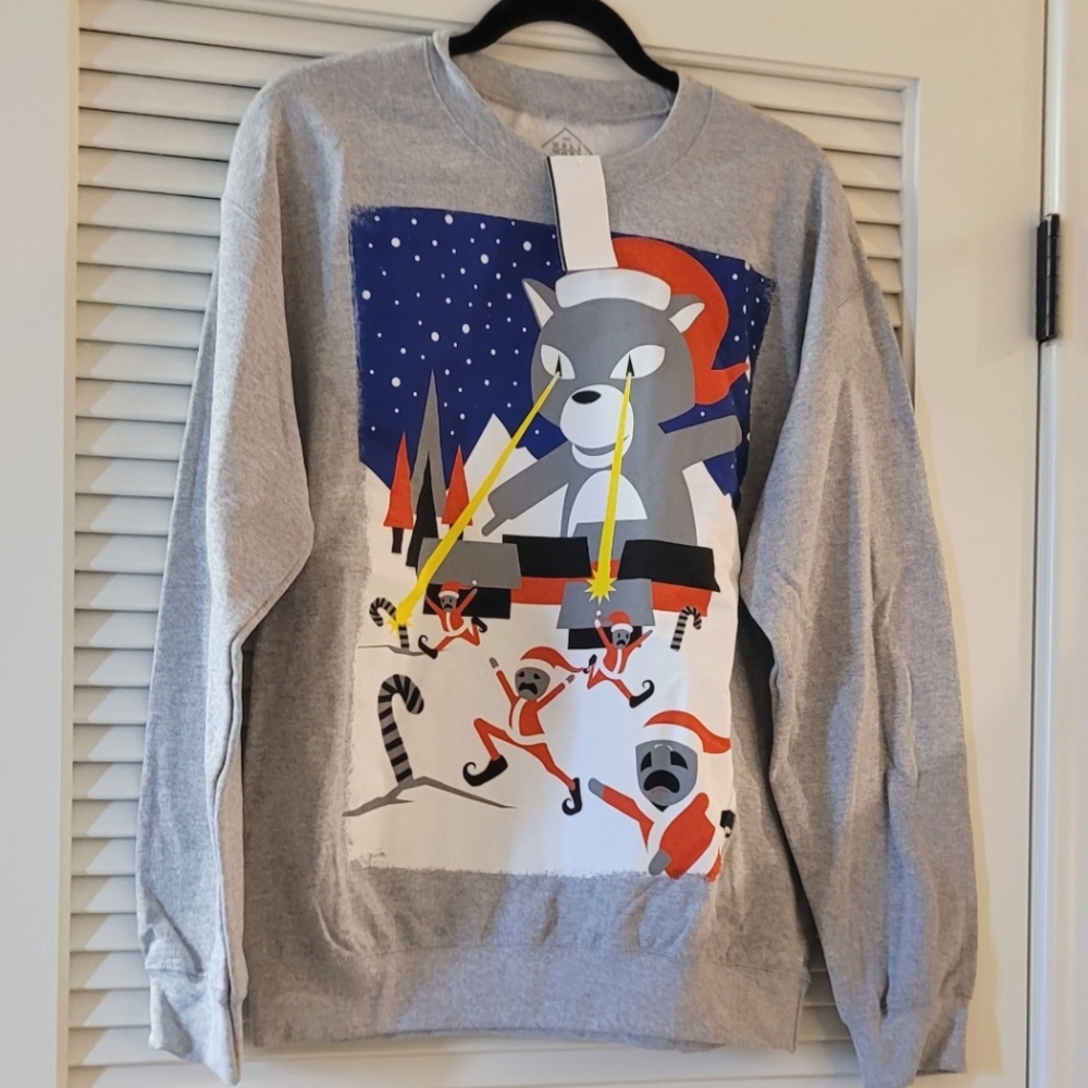 Well Worn- (NWT) Ugly Christmas Holiday Sweater Cat Attack
